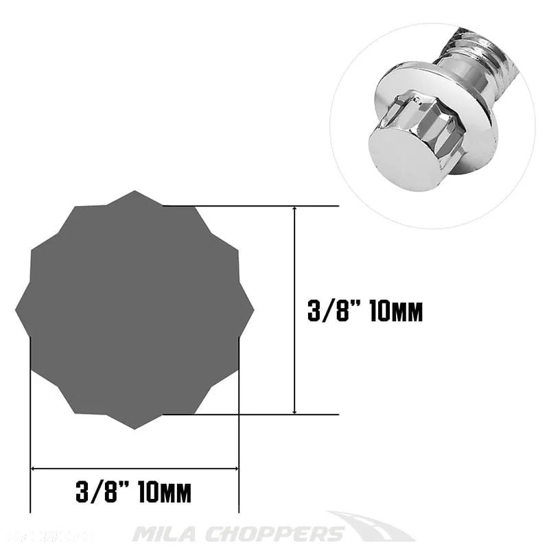 PROMOCJA Śruby zacisku hamulcowego przedniego 10mm M10x1.5 Harley Davidson - 6