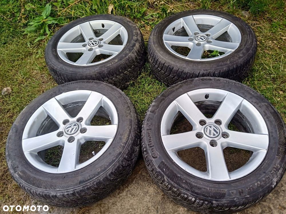 Felgi aluminiowe 5x112 VW Passat Golf 5 6 Leon T-rock Opony zimowe 16 - 2