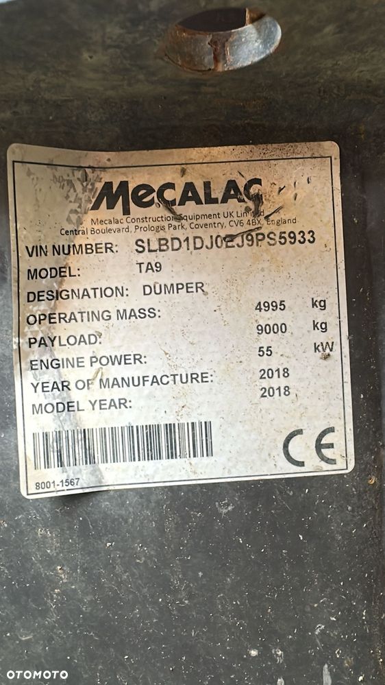 Mecalac TA9 ton WOZIDŁO PRZEGUBOWE - 5