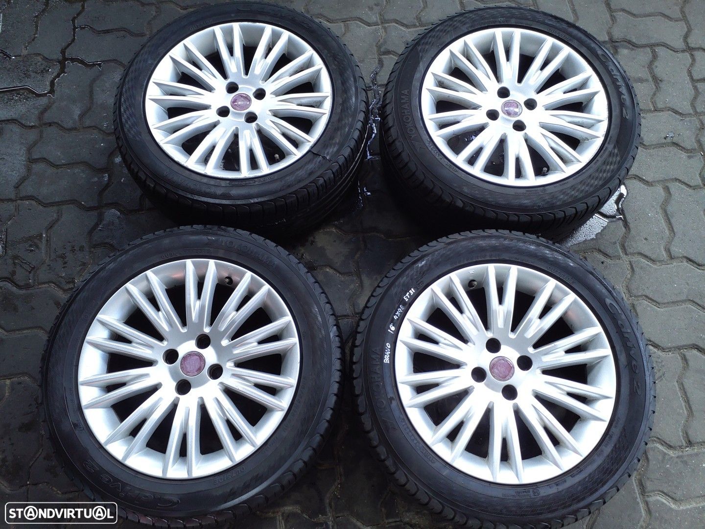 Jantes FIAT BRAVO II R16 com pneus 205/55 furação 4x98 - 1