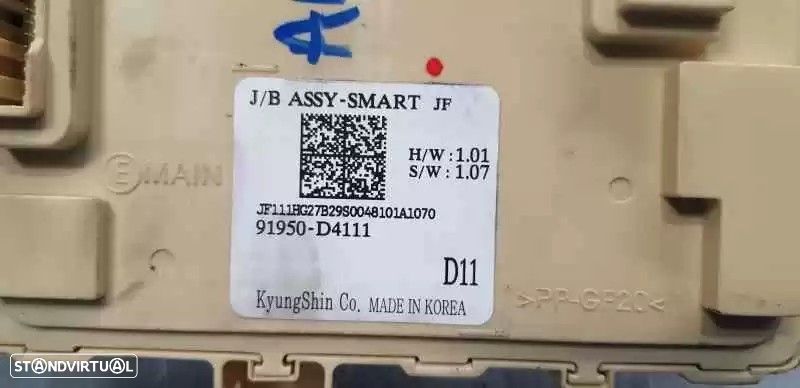 CAIXA RELÉS / FUSÍVEIS KIA OPTIMA 2018 -91950D4111 - 3