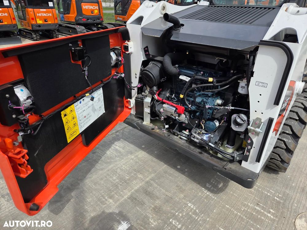Bobcat S510, NOU 2025, ridica 810kg la 2,7t, ANVELOPE PLINE, Aer conditionat, usa cabina, motor Kubota 50CP, sist hidraulic suplimentar, cupa 1mc, furci, posibilitate leasing 5 ani-PROMOTIE 41.900 EUR+Tva - 27