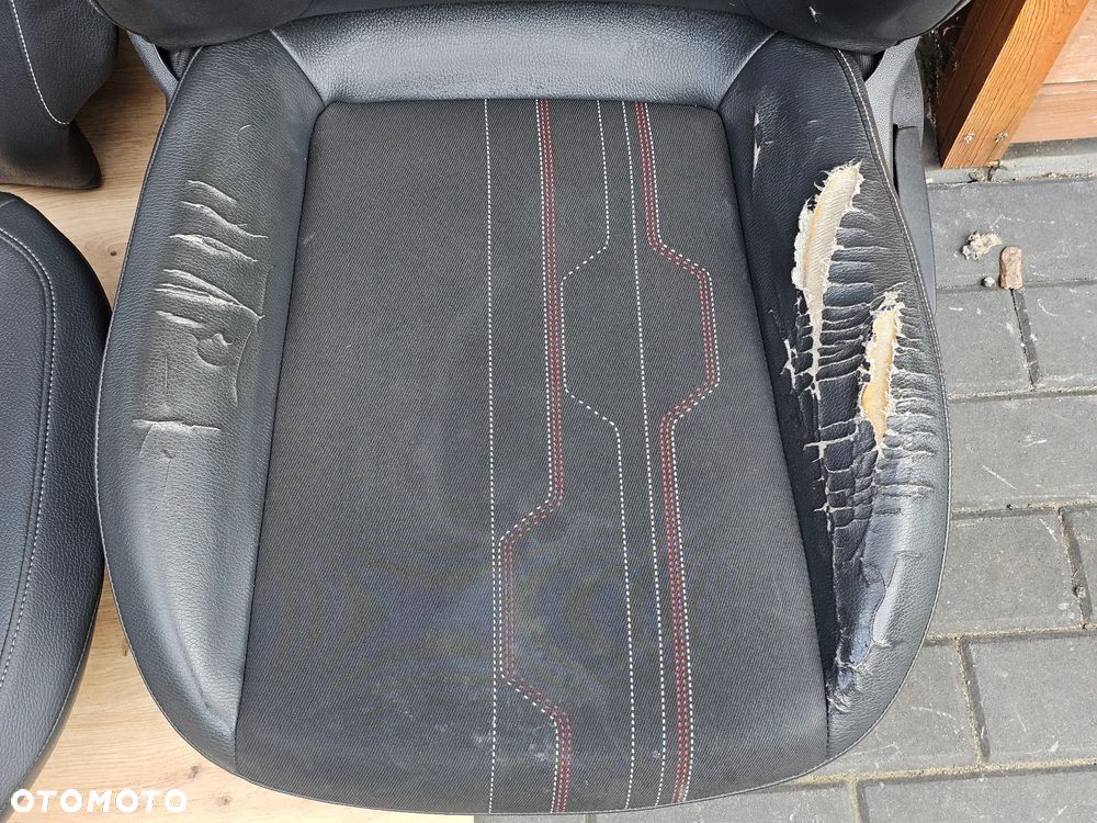 FOTELE PRZEDNIE KANAPA OPARCIE TYŁ BOCZKI PÓŁ SKÓRA OPEL CORSA D 3 DRZWI 3D EUROPA - 5