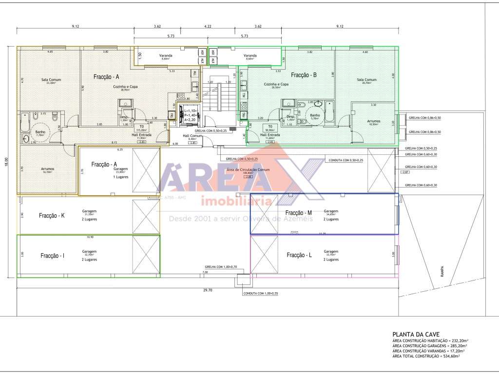 Fração A - T1+1 - garagem 23m2 - varanda 8,6m2 - Grande imagem: 2/5