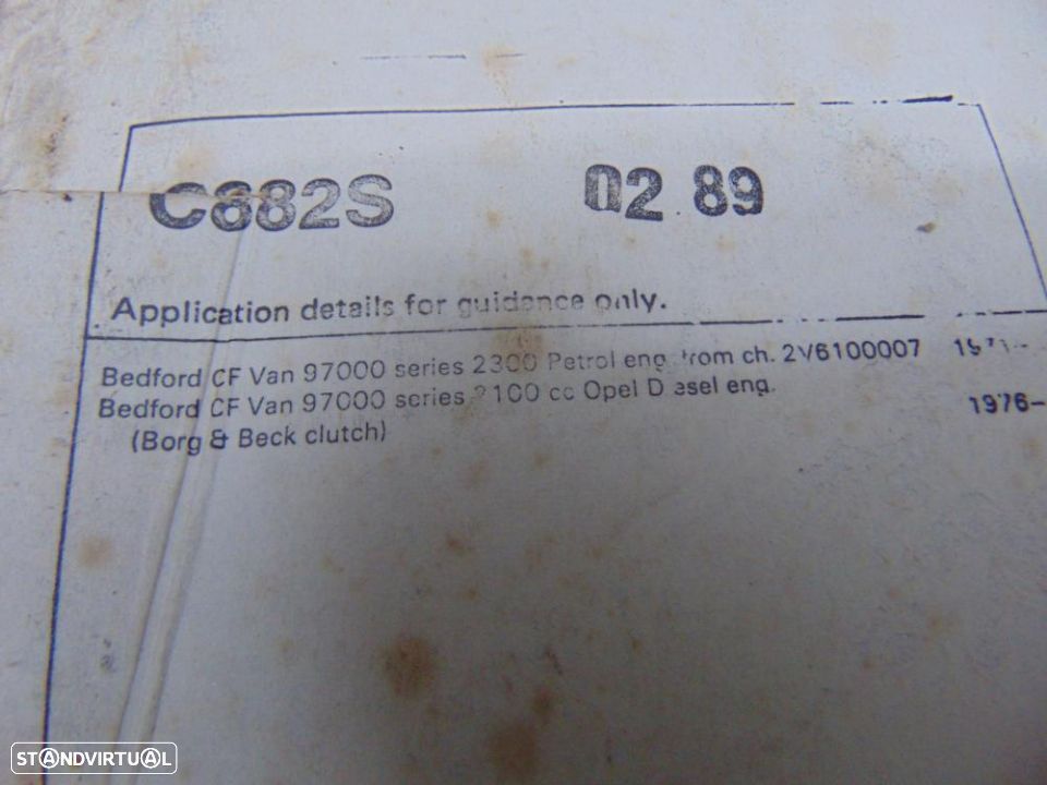 Bedford CF prensa QH10020 mais disco embraiagem - 5
