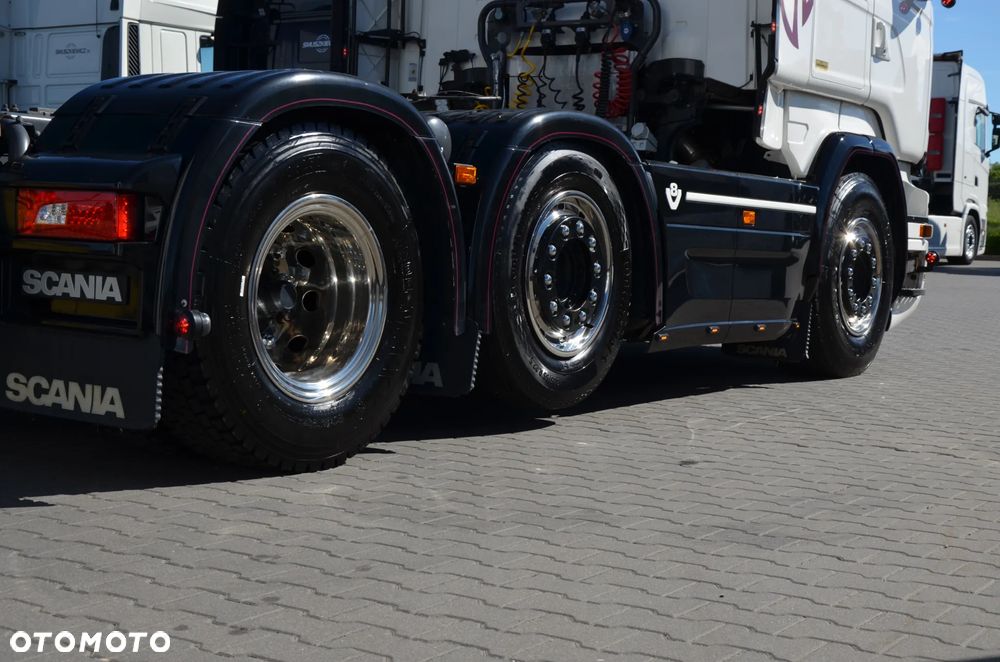 Scania R 520 / V8 /  6x2 PUSHER / SIODŁO PNEUMATYCZNIE REGULOWANE / TOPLINE / FULL AIR / SKÓRA / KLIMA P. / LED / ACC / WAGA / 5628 - 15