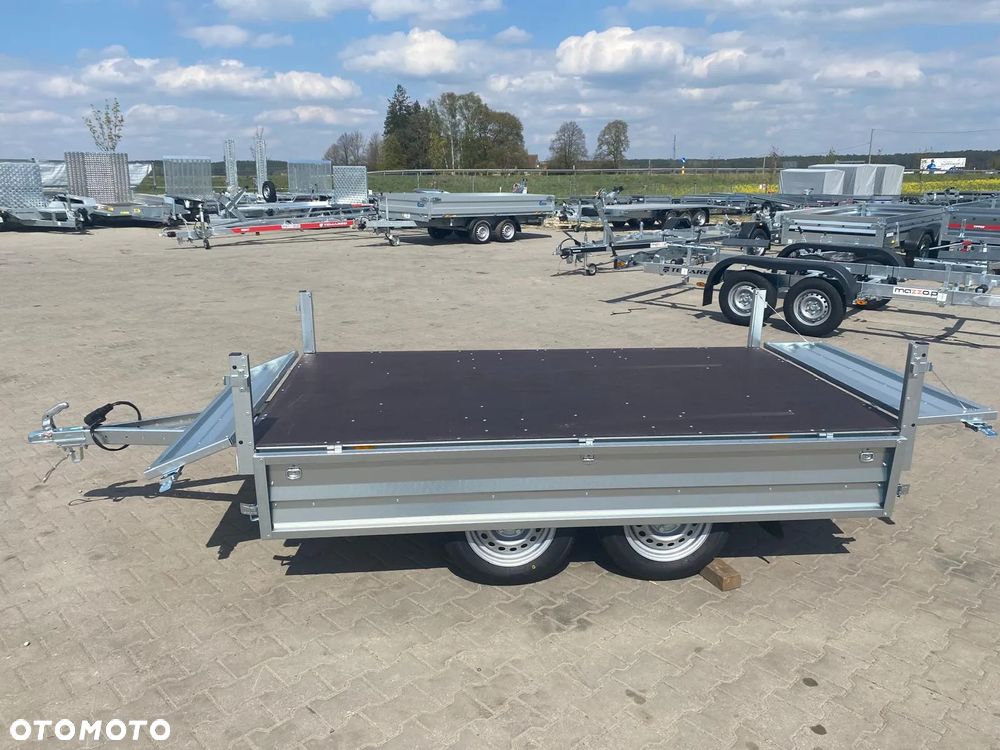 Brenderup Dostawa przyczepa platforma 2-osiowa 250x142x35cm DMC750kg koła pod spodem - 16