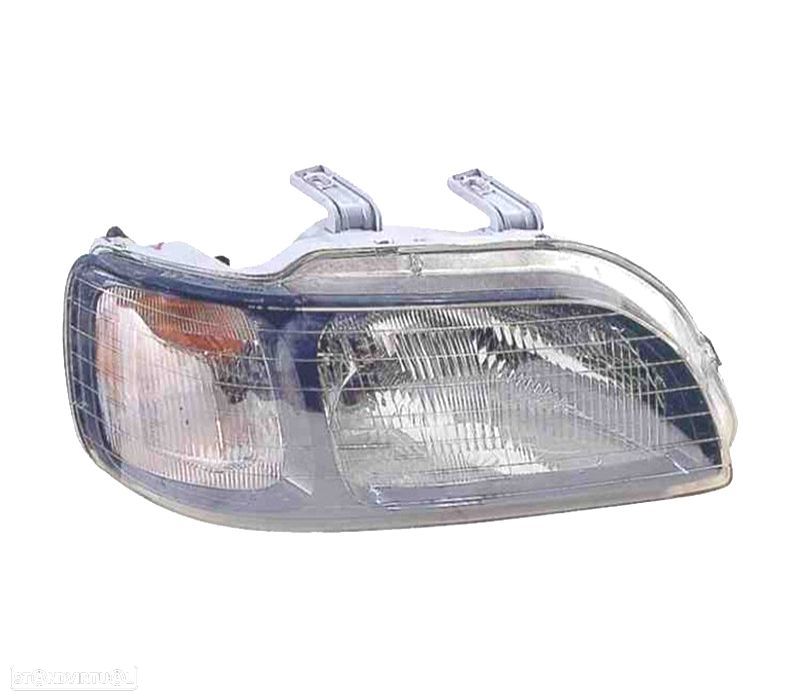 FAROL DIR OPTICAS PARA HONDA CIVIC 5P 97-01 FUNDO PRETO - 1