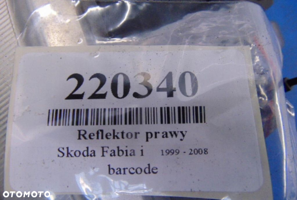 SKODA FABIA I REFLEKTOR PRAWY - 8