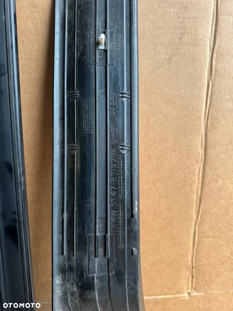 Listwa listwy nakładki progowe lewa prawa przód tył komplet ORYGINAŁ M-PAKIET BMW M3 E36 Sedan - 5