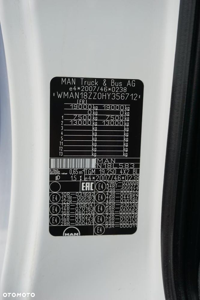 MAN TGM / 19.250 / E 6 / ACC / WYWROTKA / ŁAD. 9775 KG - 11