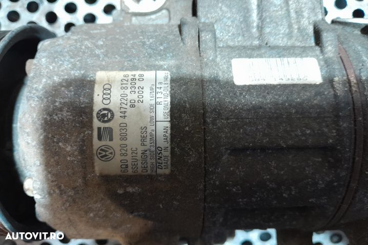 Compresor AC 1.4 BBY 2002 6Q0820803D Seat Cordoba 2 [1999 - 2003] Sed - 4