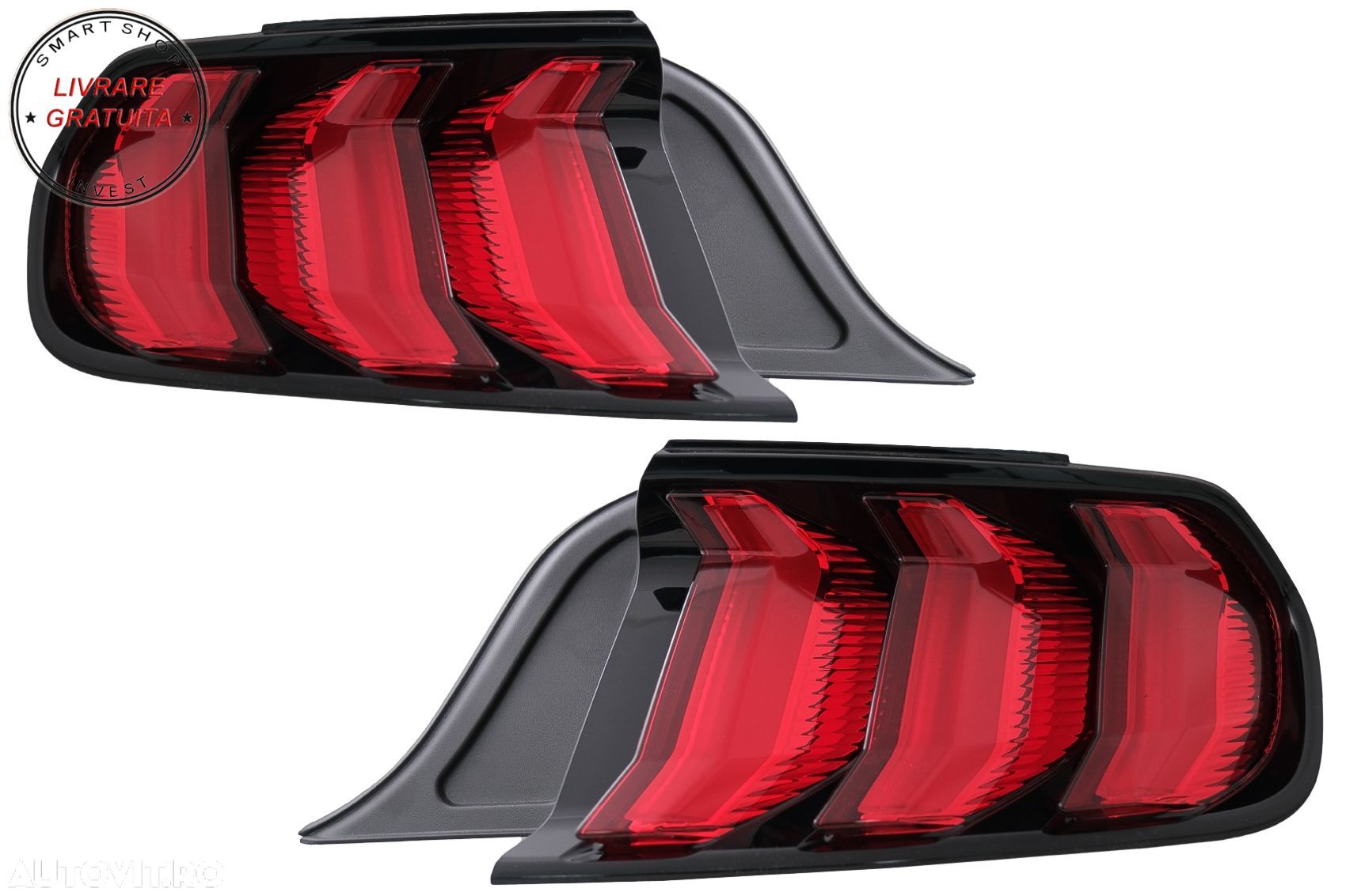 Stopuri Full LED compatibile cu Ford Mustang VI S550 (2015-2019) Semnal Dinamic Se- livrare gratuita - 1