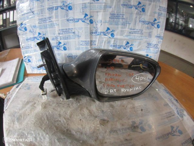 Espelho Esp4041 HYUNDAI  I40 BREAK FASE 1 2012 1.7CRDI 115CV 5P CINZA DRT ELETRICO COM PISCA 8 PINOS Danificado Pisca Partido - 1