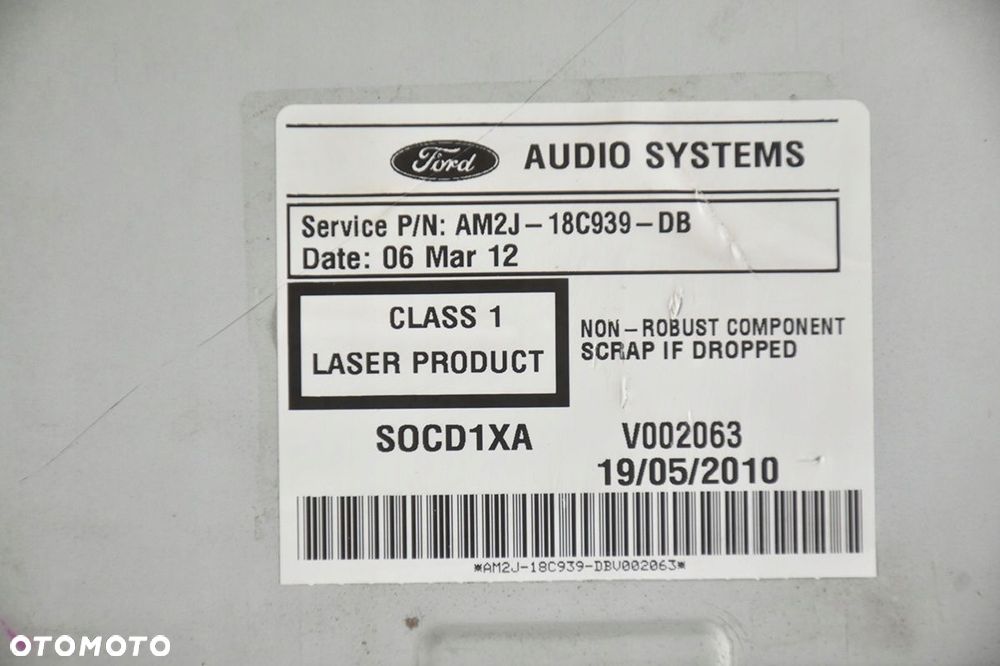 radio radioodtwarzacz * sony ford am2t-18c939-db - 3