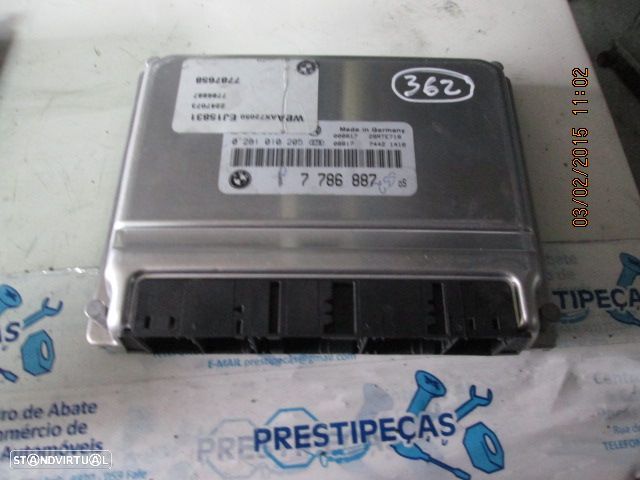 Centralina 7786887 0281010205 BMW E46 2000 320D 136 BOSCH BMW  E46 FASE 1  2001 320D 136CV 4P CINZA BOSCH - 1