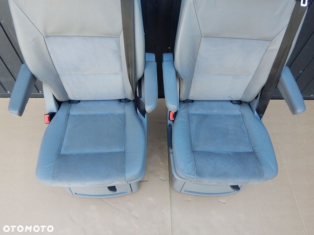 vw t5 t6 multivan california fotel obrotowy podłokietnik 2 rząd alcantara - 4