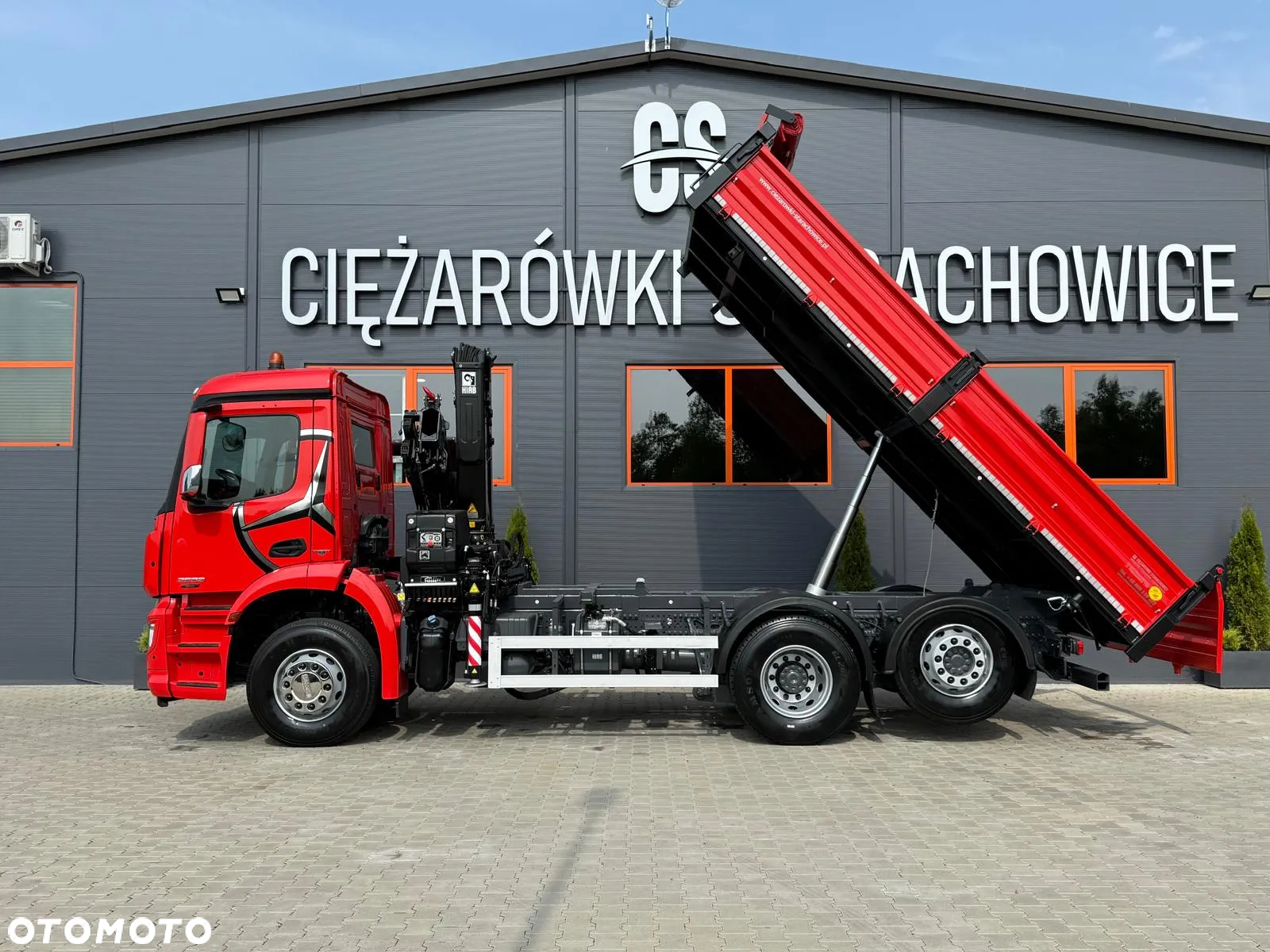 Mercedes-Benz AROCS 2532 // E6 // wywrotka 3-Stronna + HIAB HIDUO 158 B-2 // 6x2 6x4 HDS żuraw kran crane kiper kipper // Actros Antos - 10