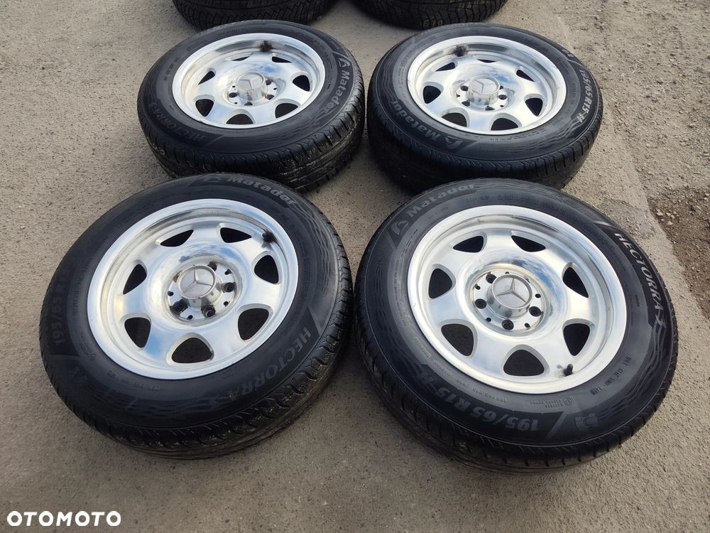 5x112 Felgi Aluminiowe Alufelgi Chrom Chromowane Oryginalne 15 Mercedes Koła Letnie Lato C KLASA W202 W203 CLK W208 W209 W124 W201 190 W W210 SLK R170 R171 6mm Legnica ALU-RAD 195/65 - 26