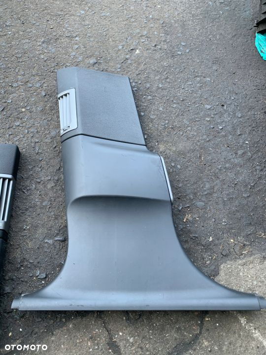 OSŁONY SŁUPKÓW KOMPLET CZARNE BMW E65 LIFT - 3