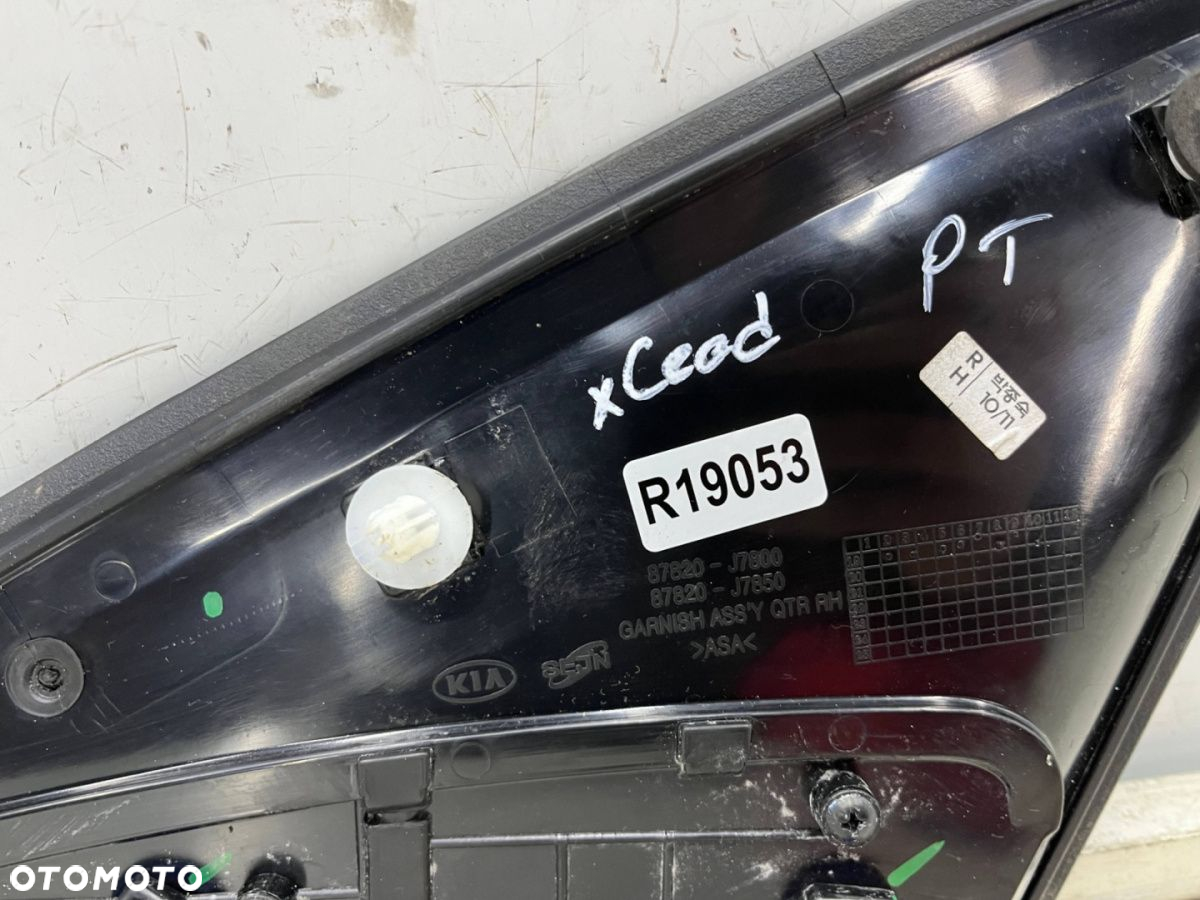Listwa Kia XCeed 19r.- PRAWA tylna nakładka zęwnętrzna osłona zaślepka trójkąt drzwi błotnika tył - 8