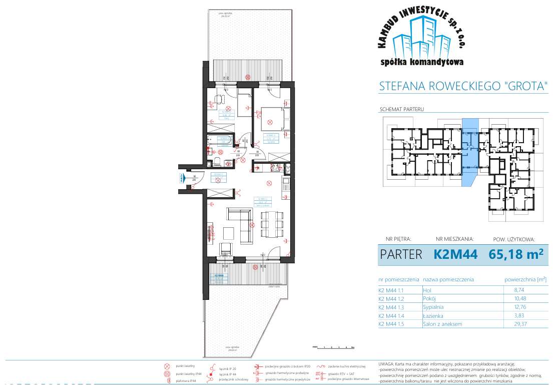 Nowe mieszkanie 65,18m2