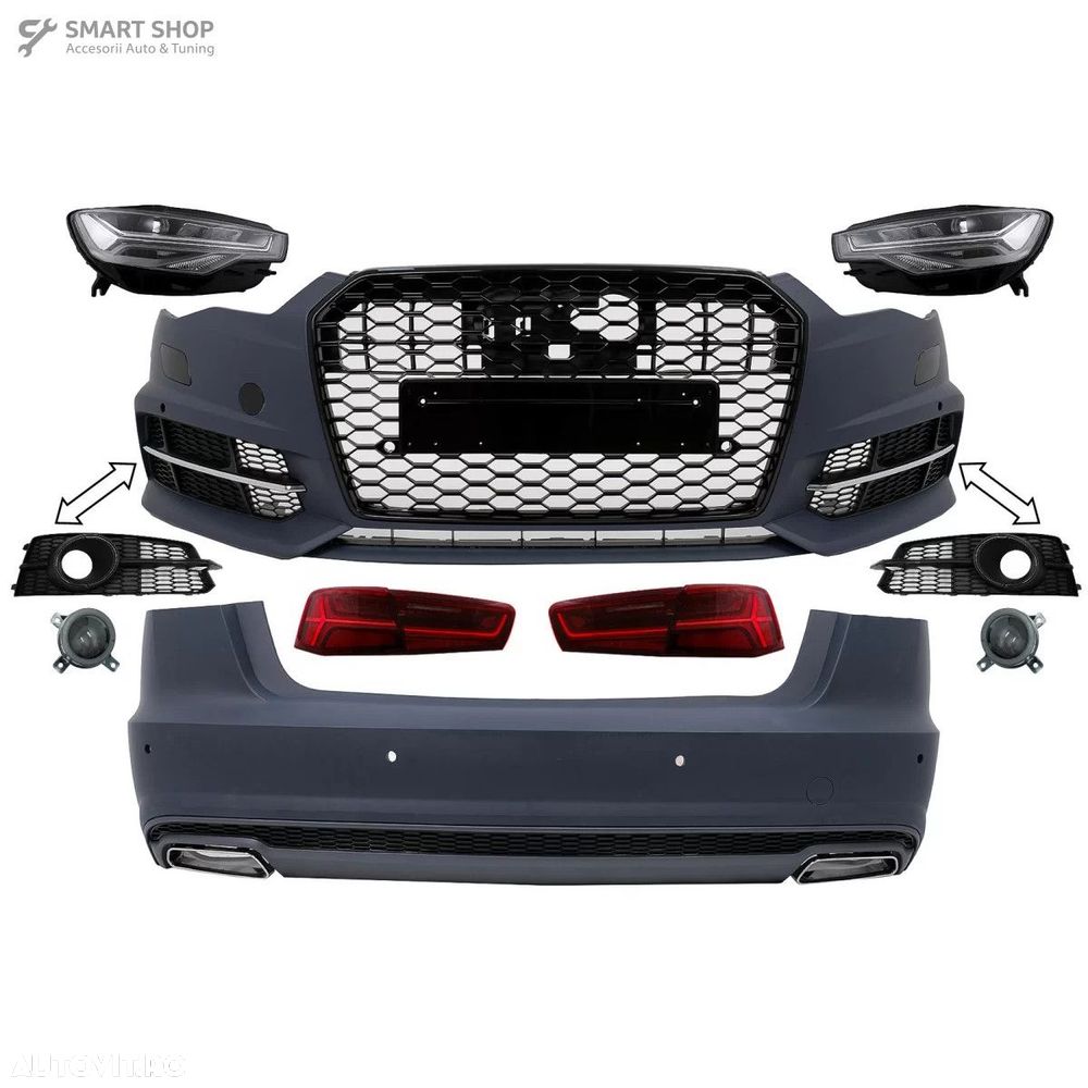 Pachet Exterior Complet Audi A6 C7 4G Limousine (2011-2018) Conversie - 1