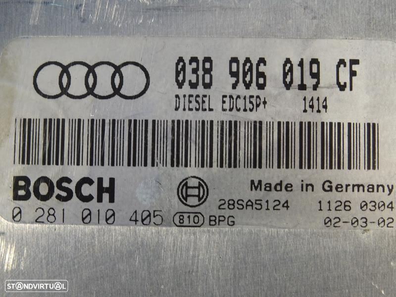 Centralina De Motor Audi A6 (4B2, C5)  038906019Cf / 0281010405 / 28Sa - 2