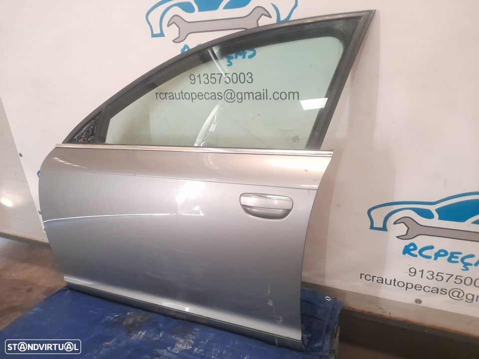 PORTA FRENTE FRONTAL ESQUERDA AUDI A6 C6 SEDAN CARRO FECHO ELEVADOR MOTOR PUXADOR VIDRO - 4