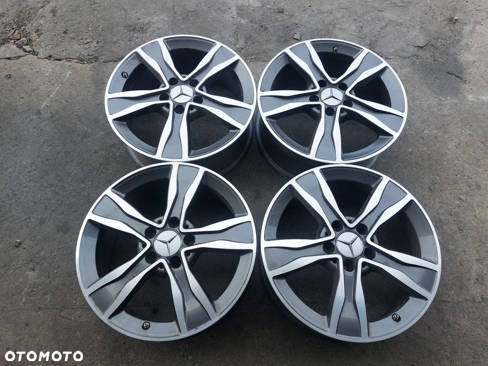 MERCEDES BENZ C KLASSE W205 FELGI ALUMINIOWE R17 7J ET48.5 5X112 OE A2054010800 PROSTE! - 1