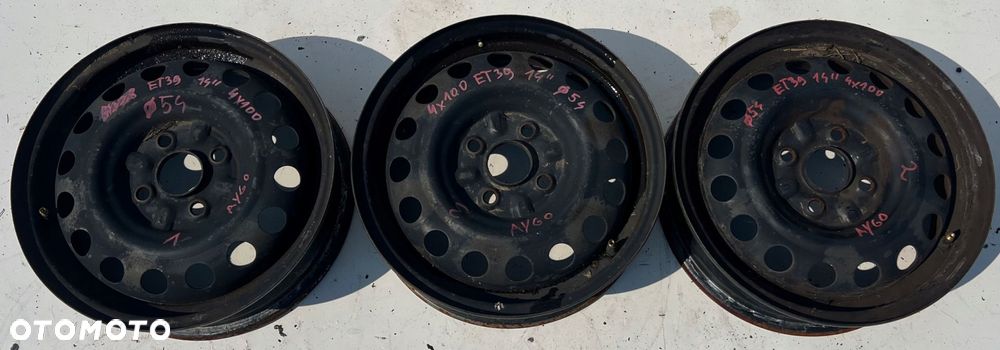 toyota aygo felgi stalowe 4.5jx14 et39 4x100 - 1