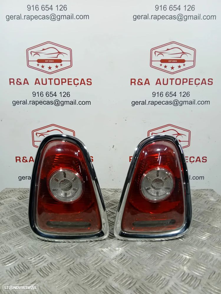 Farolins Trás Traseiro Direito ARO PRETO Mini Cooper R56 Pré LCI Originais