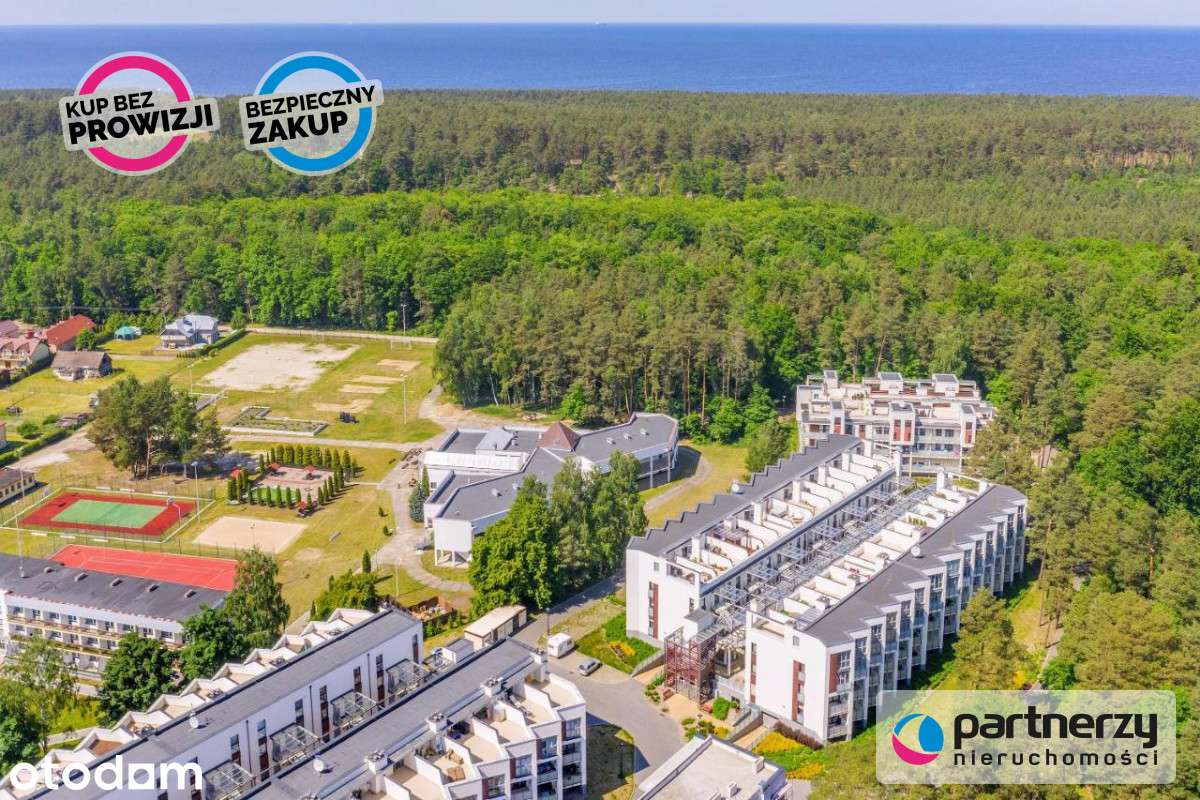 Jantar apartament z tarasem blisko plaży i lasu