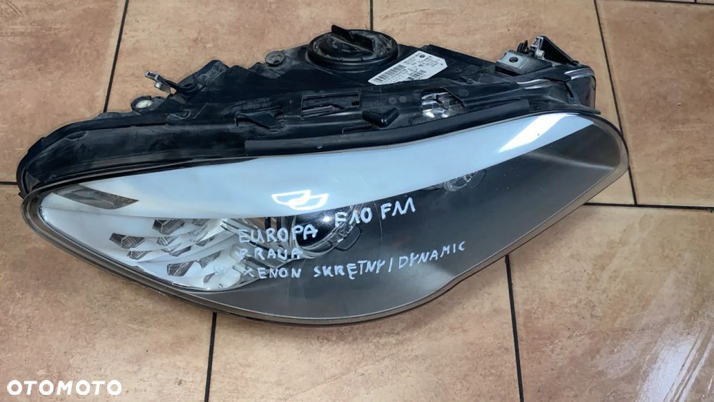 BMW F10 F11 BI-XENON SKRĘTNY DYNAMIC PRAWY LAMPA PRAWA REFLEKTOR 7203252 EUROPA - 1