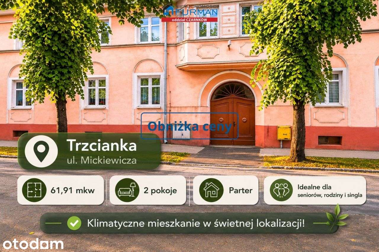 Mieszkanie, 61,91 m², Trzcianka