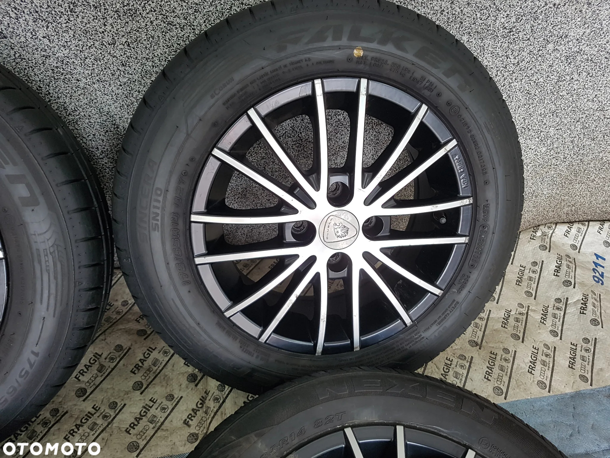 KOŁA LETNIE OPEL CORSA HYUNDAI  TOYOTA YARYS RENAULT CLIO VW UP MI CITYGO 4X100 175/65R14 5,5JX14 ET36 - 15