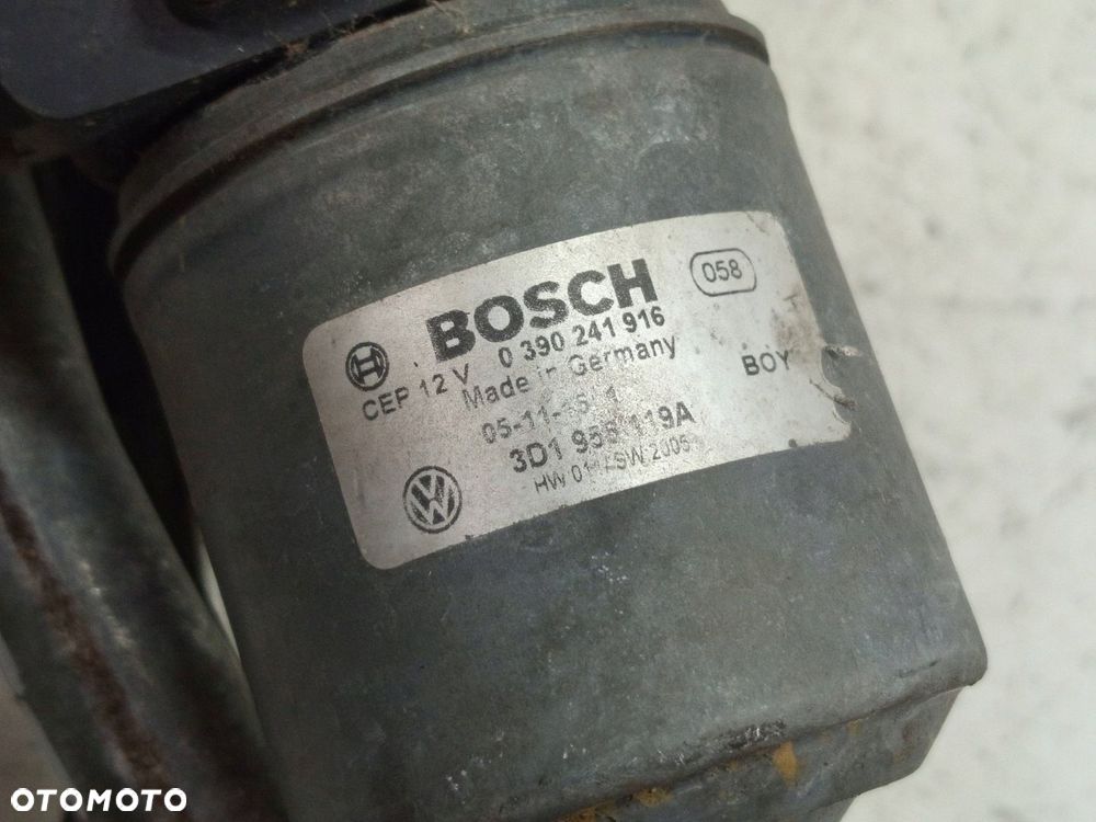 VOLKSWAGEN PHAETON MECHANIZM WYCIERACZEK PRZÓD LEWY 3D1955023C - 5