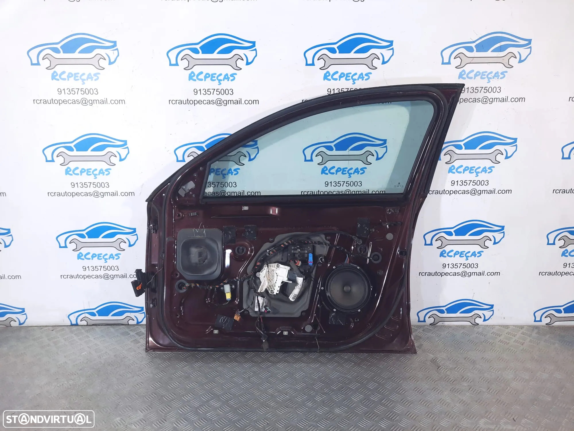 PORTA FRENTE FRONTAL DIREITA SKODA SUPERB II 2 3T0831056 MOTOR ELEVADOR PUXADOR VIDRO - 6