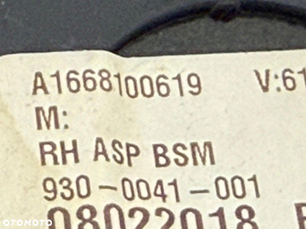 MERCEDES ML W166 X166 WKŁAD LUSTERKA PRAWY ASYSTENT A1668100619 - 3