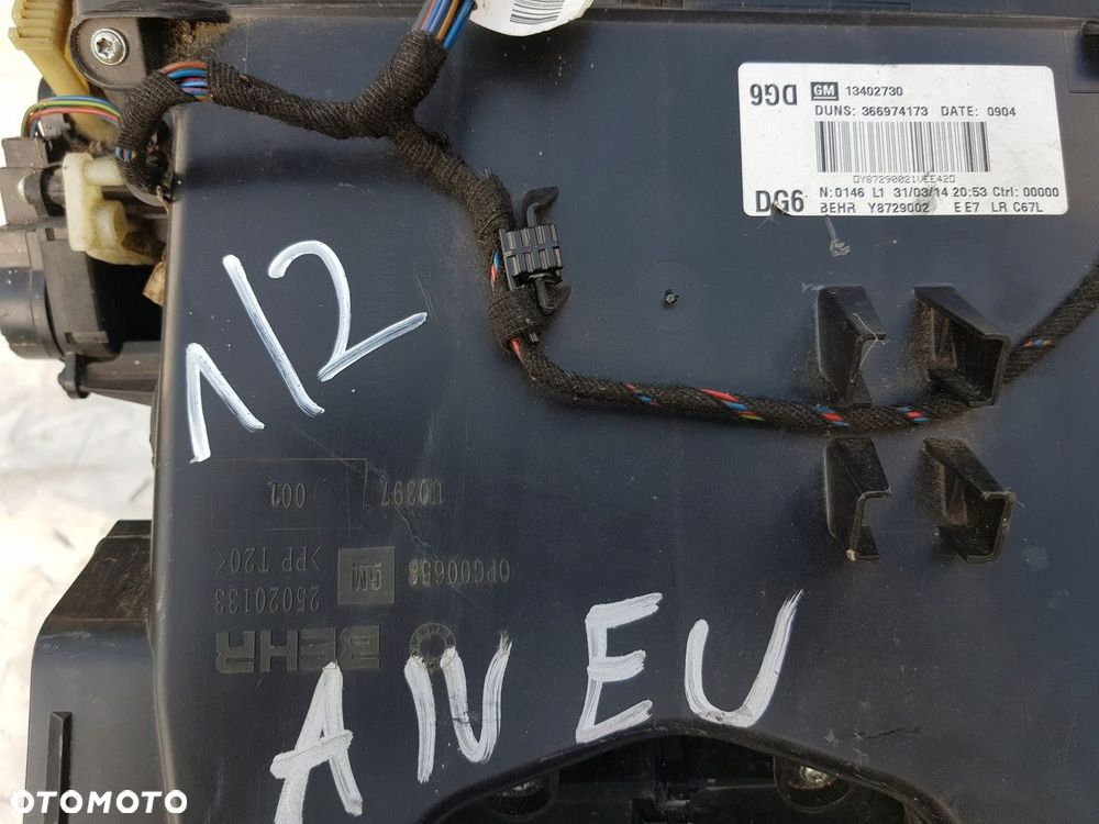 nagrzewnica dmuchawa Opel Astra J 13402730 - 7
