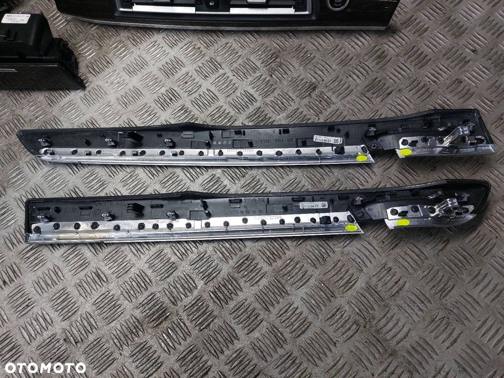 DEKORY LISTWY OZDOBNE KOMPLET BMW F01 730D UK 9115537 9115533 9115534 - 5