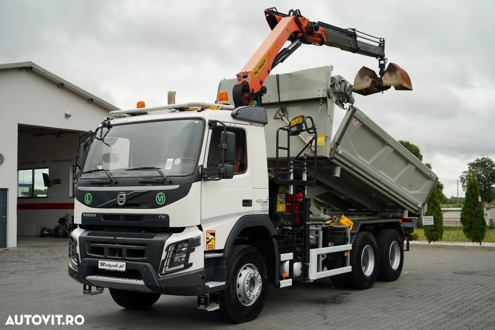 Volvo FMX 410 / 6x4 / CAMION BASCULANTE + HDS PALFINGER 18002-EH A / HYDROBOARD / RADIO CONTROL / EURO 6 / - 1