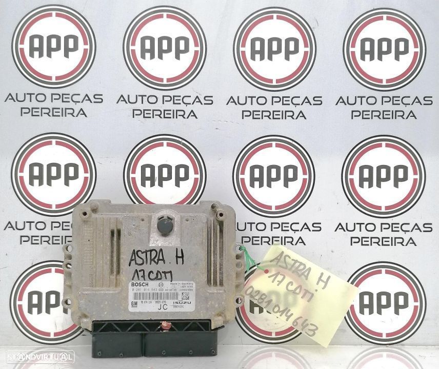 Centralina motor Opel Astra H 1.7 CDTI 100cv, BOSCH, referência 0281014643 - 1