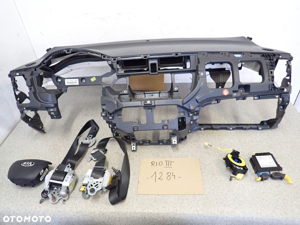 KIA RIO III HB 11-17 PODUSZKI POWIETRZNE ZESTAW SRS DESKA ROZDZIELCZA - 1