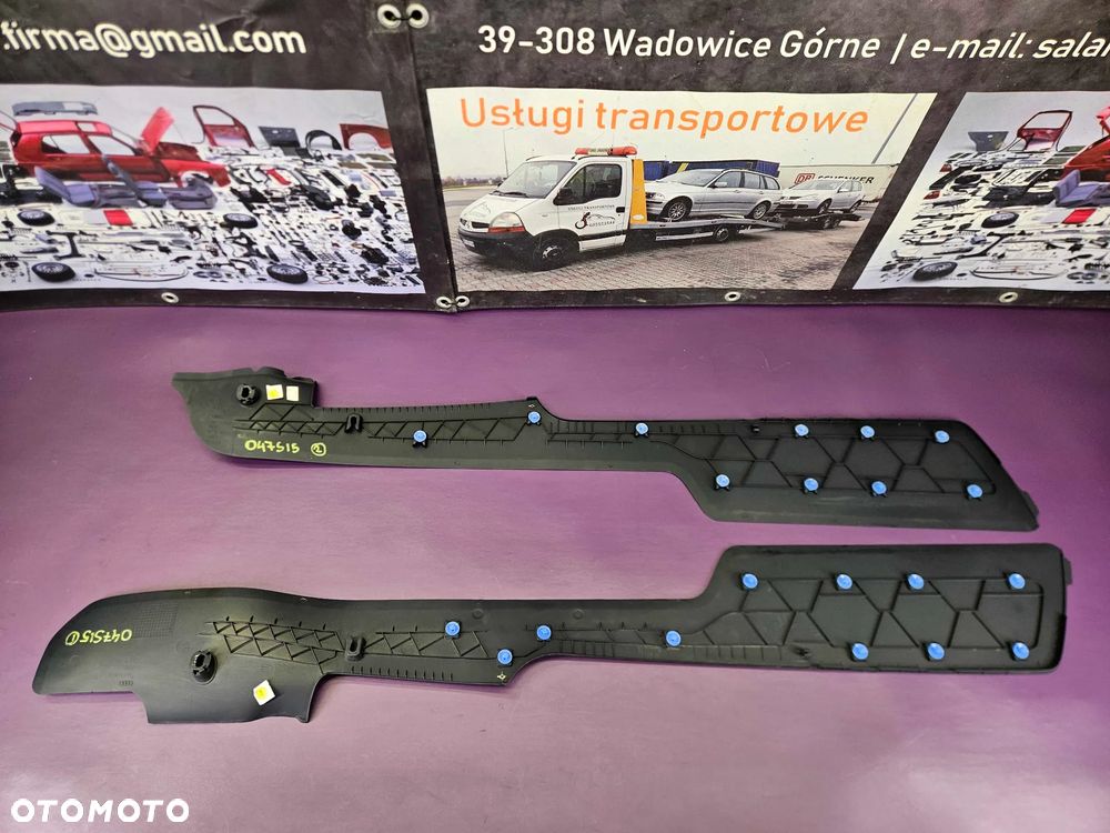 Tunel Podłokietnik Skóra Stelaż Osłona Zapalniczka Schowek Indigo Europa AUDI A6 C6 - 18
