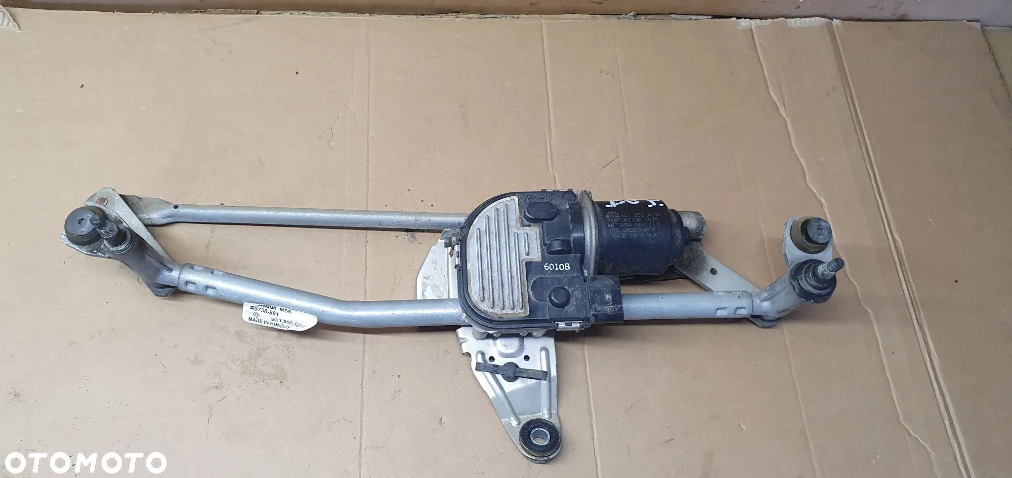 Mechanizm wycieraczek przód przedni VW Passat B6 3C1955023E 3C1955419A - 1