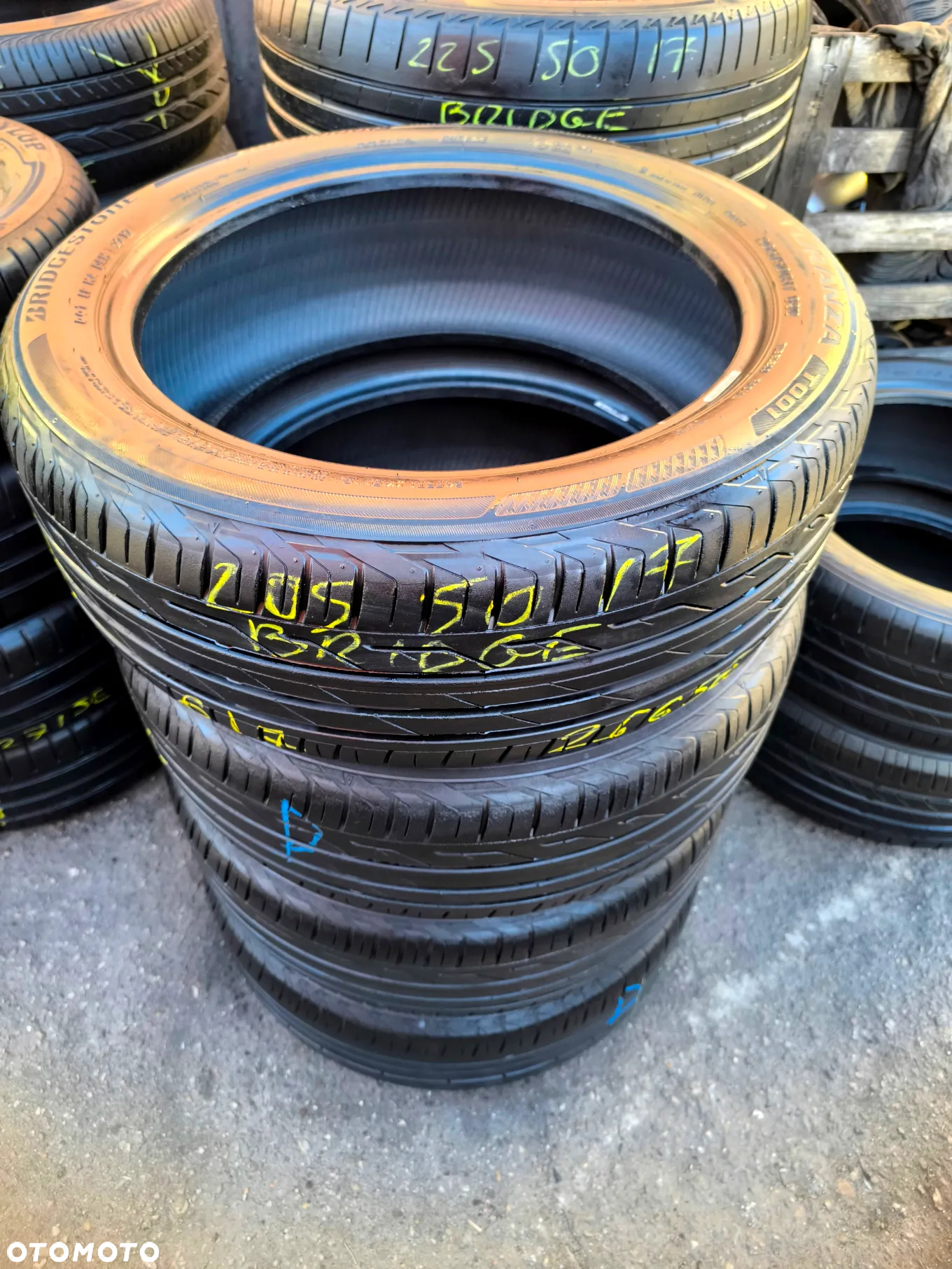 205/50R17 89V Opony Letnie Lato BRIDGESTONE TURANZA T001 6mm Legnica ALU-RAD 205/50 - 7
