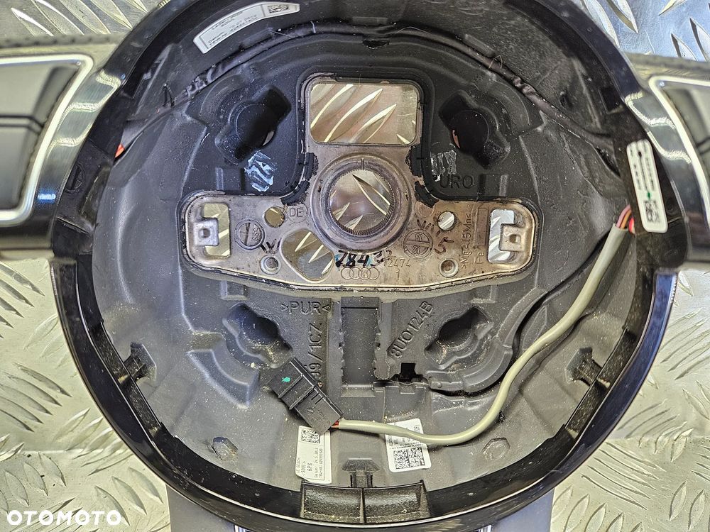AUDI Q7 4L LIFT 09-15R KIEROWNICA CZARNA SKORA MULTIFUNKCJA LOPATKI 4L0419091AS 4L0419091 AS - 4