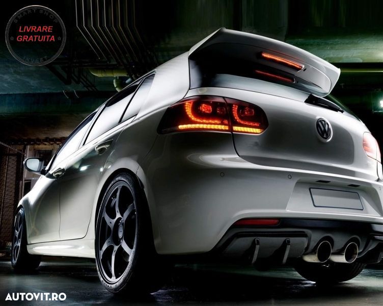 Faruri si Stopuri Full LED VW Golf 6 VI (2008-2013) R20 U Design cu Semnal LED Din- livrare gratuita - 19