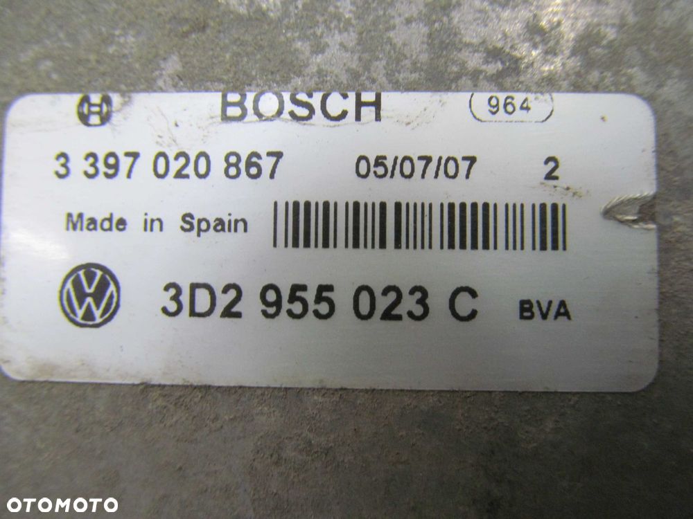 VW PHAETON 02- MECHANIZM WYCIERACZEK PRZOD UK 3D2955023C - 5